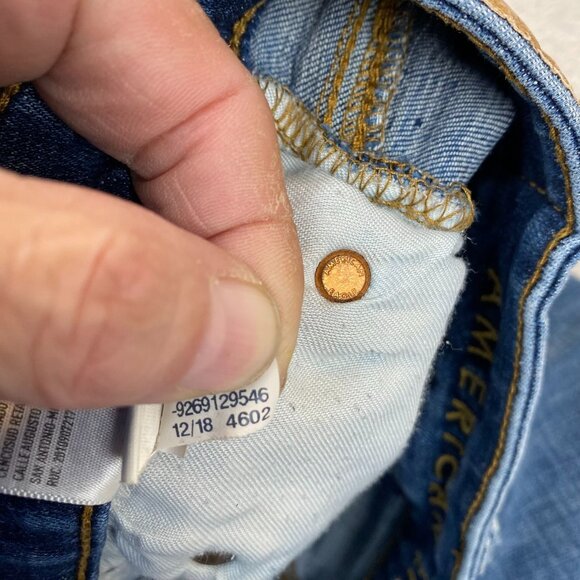 American Eagle Outfitters Mens Jeans 30x34 Relaxed Fit Mid-Rise Blue Denim Casua - Picture 11 of 16